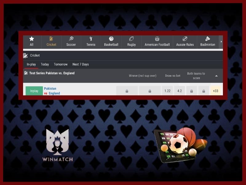 Cricket betting markets at WinMatch