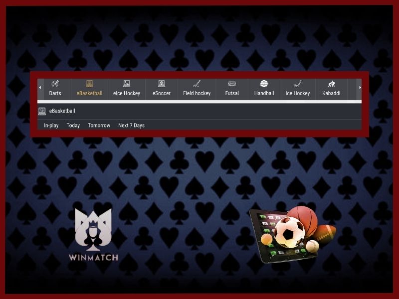 Virtual sports simulations available at WinMatch