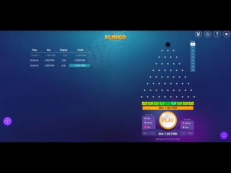 Creating a WinMatch account to play Plinko