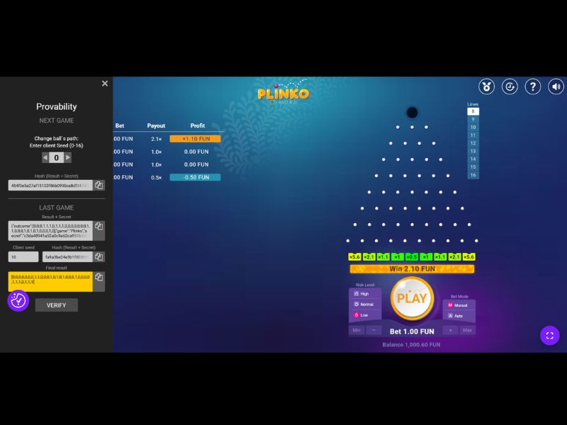 Strategy tips for playing Plinko
