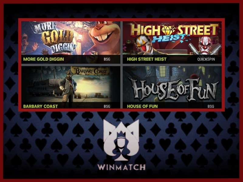 Slots and table games available at WinMatch Slots and table games available at WinMatch