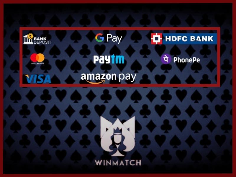 Deposit and withdrawal options at WinMatch Deposit and withdrawal options at WinMatch