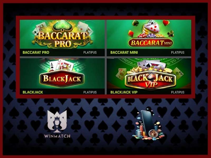 Playing WinMatch casino on a smartphone
